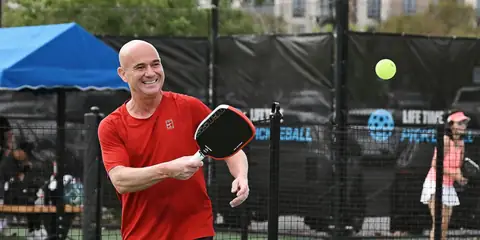 Andre Agassi Explains Why It’s “Hard Not to Love” Pickleball