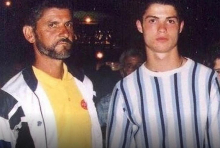 young Ronaldo and his father